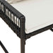 Set de Mobilier pentru Exterior 4 pcs Negru și Alb crem - WALTI WALTI