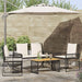 Set de Mobilier pentru Exterior 4 pcs Negru și Alb crem - WALTI WALTI