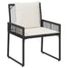 Set de Mobilier pentru Exterior 4 pcs Negru și Alb crem - WALTI WALTI