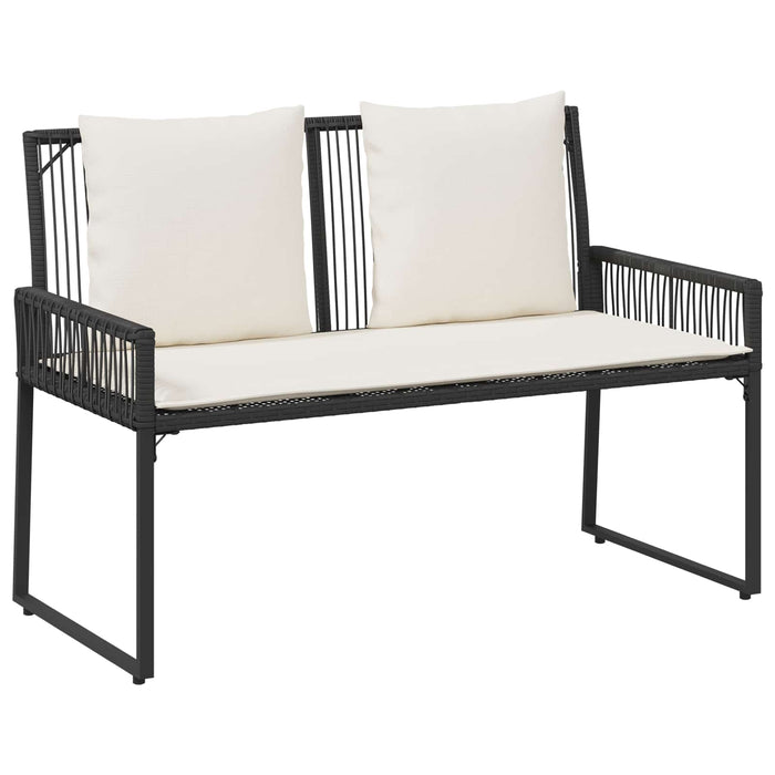 Set de Mobilier pentru Exterior 4 pcs Negru și Alb crem - WALTI WALTI