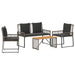 Set de Mobilier pentru Exterior 9 pcs Gri și gri închis - WALTI WALTI