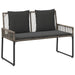 Set de Mobilier pentru Exterior 9 pcs Gri și gri închis - WALTI WALTI