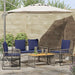 Set de Mobilier pentru Exterior 9 pcs Gri și albastru marin - WALTI WALTI