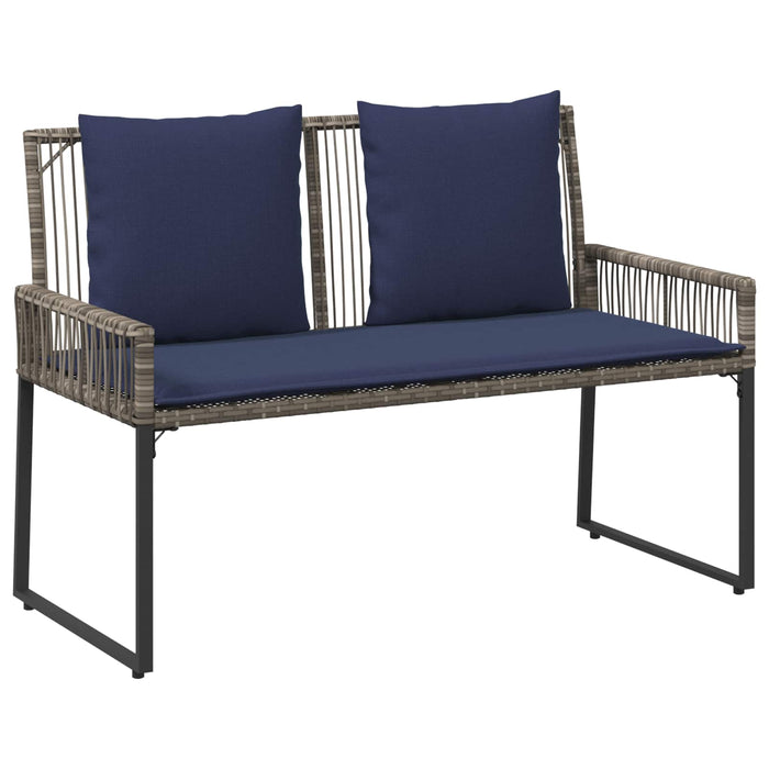 Set de Mobilier pentru Exterior 9 pcs Gri și albastru marin - WALTI WALTI