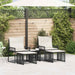 Set de Mobilier pentru Exterior 11 pcs Negru și Alb crem - WALTI WALTI