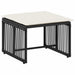 Set de Mobilier pentru Exterior 11 pcs Negru și Alb crem - WALTI WALTI