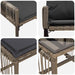 Set de Mobilier pentru Exterior 11 pcs Gri și gri închis - WALTI WALTI