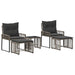 Set de Mobilier pentru Exterior 11 pcs Gri și gri închis - WALTI WALTI
