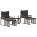 Set de Mobilier pentru Exterior 11 pcs Gri și gri închis - WALTI WALTI