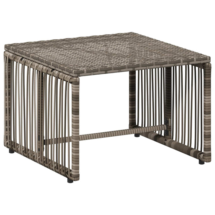 Set de Mobilier pentru Exterior 11 pcs Gri și albastru marin - WALTI WALTI