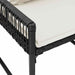 Set de Mobilier pentru Exterior 7 pcs Negru și Alb crem - WALTI WALTI