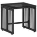 Set de Mobilier pentru Exterior 7 pcs Negru și Alb crem - WALTI WALTI