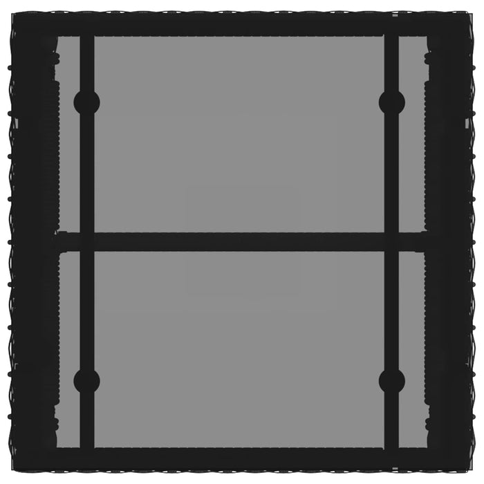 Set de Mobilier pentru Exterior 7 pcs Negru și Alb crem - WALTI WALTI
