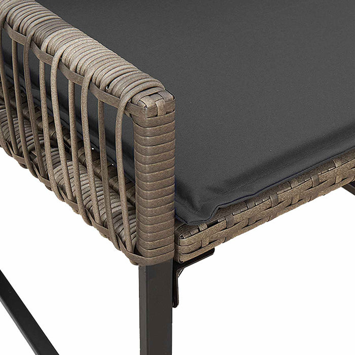 Set de Mobilier pentru Exterior 7 pcs Gri și gri închis - WALTI WALTI