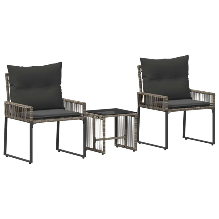 Set de Mobilier pentru Exterior 7 pcs Gri și gri închis - WALTI WALTI