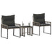 Set de Mobilier pentru Exterior 7 pcs Gri și gri închis - WALTI WALTI
