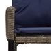 Set de Mobilier pentru Exterior 7 pcs Gri și albastru marin - WALTI WALTI