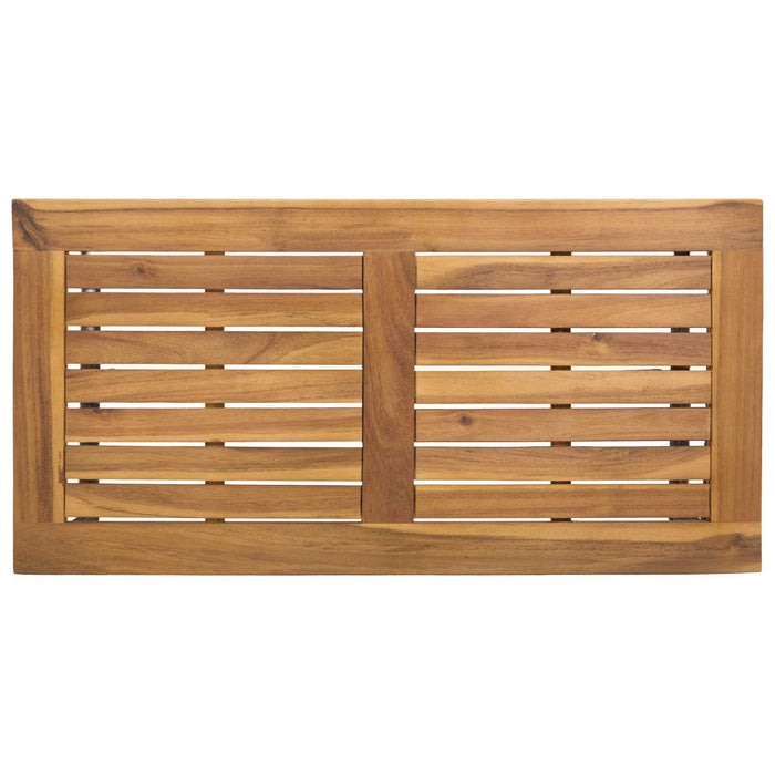 Masă de exterior Negru și Maro 80 x 40 x 40 cm poliratan - WALTI WALTI