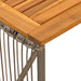 Masă de exterior Gri și Brown 80 x 40 x 40 cm poliratan - WALTI WALTI