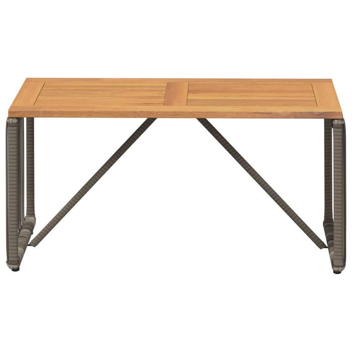 Masă de exterior Gri și Brown 80 x 40 x 40 cm poliratan - WALTI WALTI