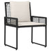Set de Mobilier pentru Exterior 4 pcs Negru și Alb crem - WALTI WALTI