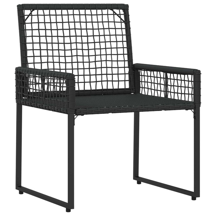 Set de Mobilier pentru Exterior 4 pcs Negru și Alb crem - WALTI WALTI