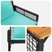 Set de Mobilier pentru Exterior cu pernă 4 pcs Negru și Turcoaz - WALTI WALTI
