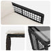 Set de Mobilier pentru Exterior cu pernă 5 pcs Negru și Alb - WALTI WALTI
