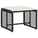 Set de Mobilier pentru Exterior cu pernă 5 pcs Negru și Alb - WALTI WALTI