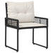 Set de Mobilier pentru Exterior cu pernă 5 pcs Negru și Alb - WALTI WALTI