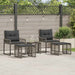 Set de Mobilier pentru Exterior cu pernă 5 pcs Gri - WALTI WALTI