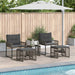 Set de Mobilier pentru Exterior cu pernă 5 pcs Gri - WALTI WALTI