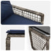 Set de Mobilier pentru Exterior cu pernă 5 pcs Gri și bleumarin - WALTI WALTI