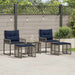 Set de Mobilier pentru Exterior cu pernă 5 pcs Gri și bleumarin - WALTI WALTI