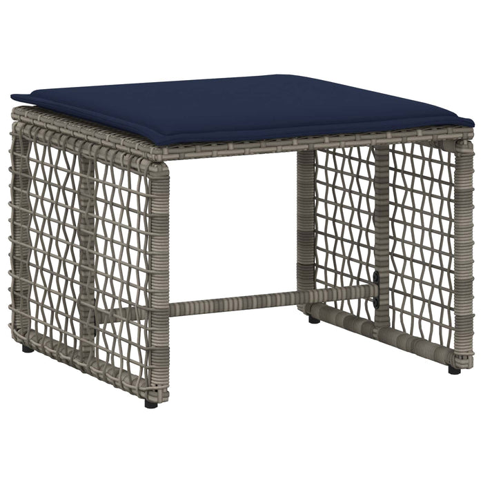 Set de Mobilier pentru Exterior cu pernă 5 pcs Gri și bleumarin - WALTI WALTI
