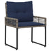 Set de Mobilier pentru Exterior cu pernă 5 pcs Gri și bleumarin - WALTI WALTI