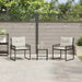 Set de Mobilier pentru Exterior cu pernă 3 pcs Negru și Alb - WALTI WALTI