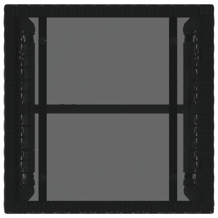 Set de Mobilier pentru Exterior cu pernă 3 pcs Negru și Alb - WALTI WALTI