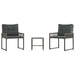 Set de Mobilier pentru Exterior cu pernă 3 pcs Gri - WALTI WALTI