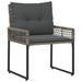 Set de Mobilier pentru Exterior cu pernă 3 pcs Gri - WALTI WALTI