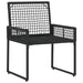 Set de Mobilier pentru Exterior cu pernă 3 pcs Negru și Turcoaz - WALTI WALTI