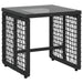 Set de Mobilier pentru Exterior cu pernă 3 pcs Negru și Turcoaz - WALTI WALTI