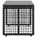 Masă de exterior Negru 80 x 40 x 40 cm Ratan PE și sticlă - WALTI WALTI