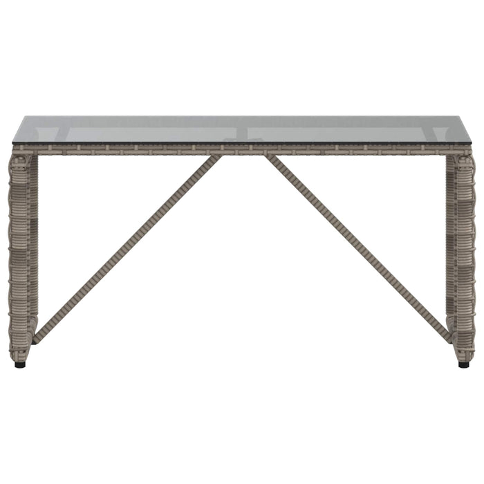 Masă de exterior Gri și negru 80 x 40 x 40 cm - WALTI WALTI