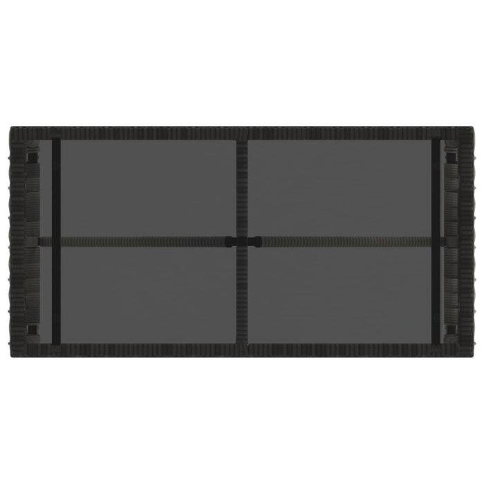Masă de exterior Gri și negru 80 x 40 x 40 cm - WALTI WALTI
