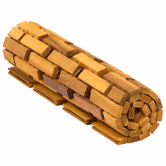 Covorașe de baie 2 buc. natural 44 x 60 cm Lemn Solid de Acacia - WALTI WALTI