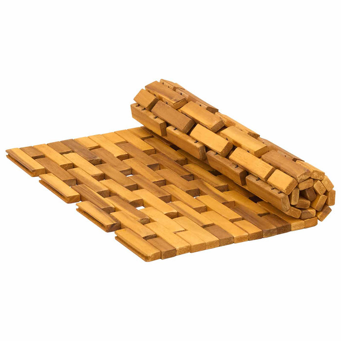 Covorașe de baie 2 buc. natural 44 x 60 cm Lemn Solid de Acacia - WALTI WALTI