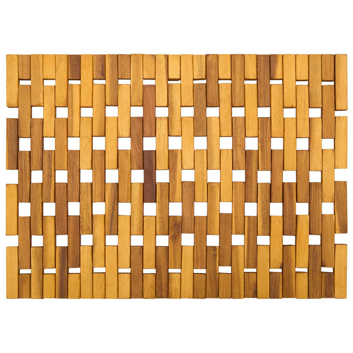 Covorașe de baie 2 buc. natural 44 x 60 cm Lemn Solid de Acacia - WALTI WALTI