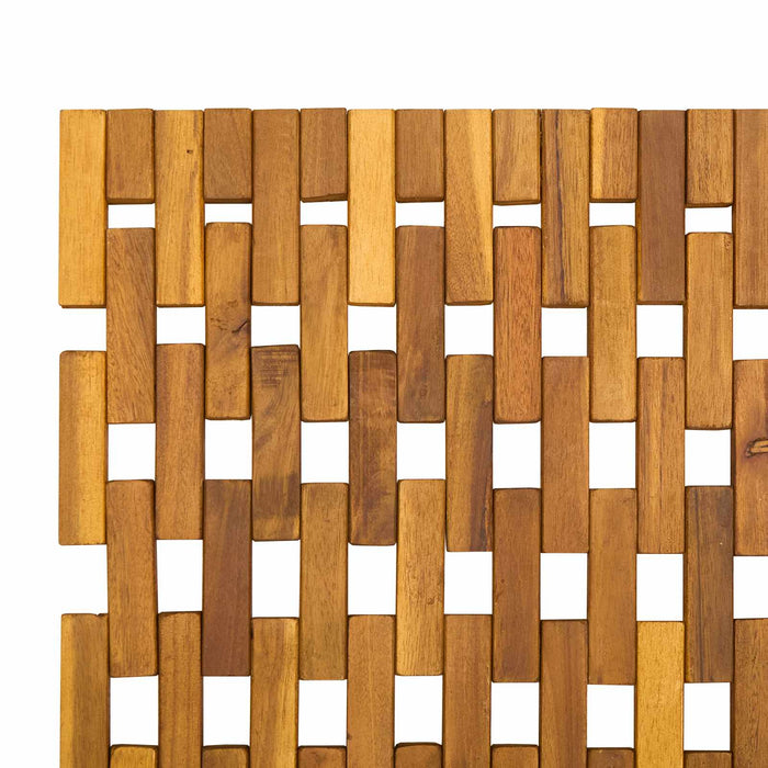 Covorașe de baie natural 65 x 100 cm Lemn Solid de Acacia WALTI