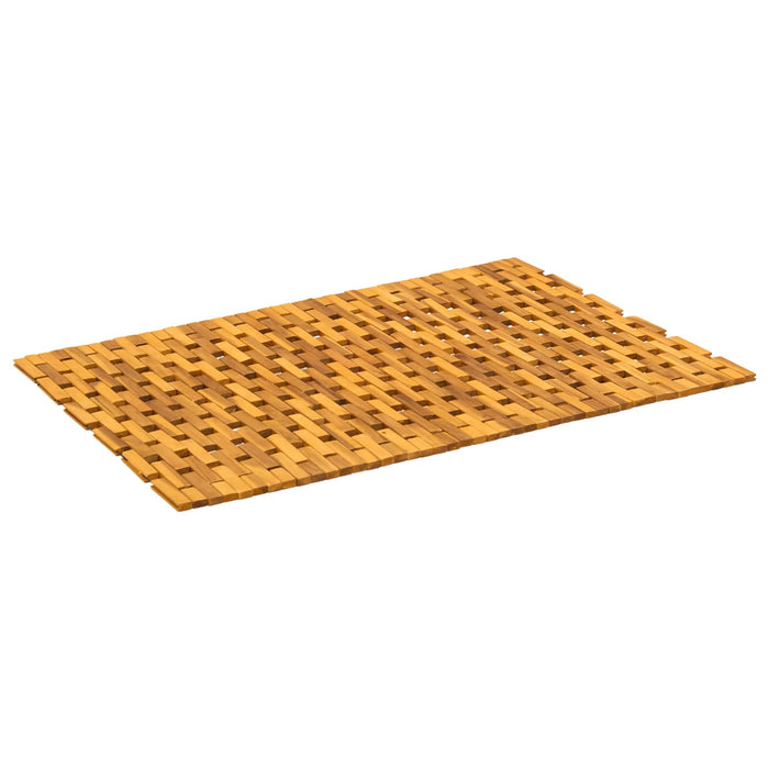 Covorașe de baie natural 65 x 100 cm Lemn Solid de Acacia WALTI